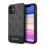 Guess iPhone 11 Kuori Stripe Cover Harmaa