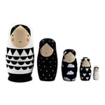 Rea-utgåva Ryska Stapelbara Trädockor Matryoshka Set 5 st Multicolor