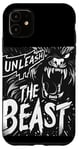 Coque pour iPhone 11 Déclaration cool Unleash the Beast pour garçons et filles