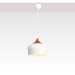 Barcelona Led - Lampe suspendue scandinave 'Hollies' - Métal - E27 - Blanc