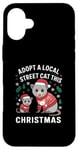 iPhone 16 Plus Funny Opossum Adopt A Local Street Cat Case