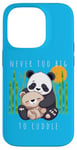 Coque pour iPhone 14 Pro Panda Lover Ours en peluche adorable pour enfants Maman Animal Baby Shower