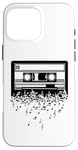 Coque pour iPhone 16 Pro Max Cassette art musique cassette art rétro vintage musique