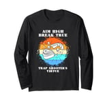 Retro Vintage Aim High Trap Shooters Virtue Trap Shooting Long Sleeve T-Shirt