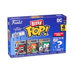 Funko Bitty Pop! DC - Harley Quinn, The Joker, Poison Ivy et Une Mini-Figurine Mystère en Surprise - 2.2 Cm - DC Comics Collectionnable - Étagère Empilable Incluse - Idée de Cadeau