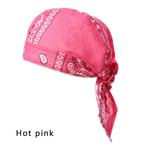 SnabbTorkande Bomulls Pirathatt Utomhus Sport Bandana Hot Pink