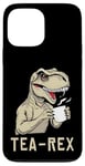 iPhone 13 Pro Max Funny Tea Rex Tee Dinosaur Design Tea Drinking Lover Graphic Case