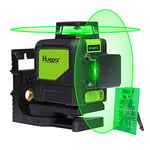 Niveau LaserVert 2 x 360° Huepar, Professionnel Laser Croix 45m, Auto-nivellement Commutable de 360 degrés avec Mode Pulsé Extérieur, Support Magnétique Incluse 902CG