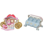 SYLVANIAN FAMILIES - Le carrosse Royal - 5543 - Fête foraine - Mini Poupées & La Poussette Triple - 5533 - Meubles et Accessoires Poupée - Mini Poupées