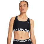 Under Armour Women's HeatGear® Armour Mid Branded Sports Bra Black, XS