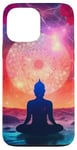 Coque pour iPhone 13 Pro Max Siège lotus méditation Yoga