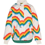 Molo Hallow Wavy Rainbow Print Thermo Jacka | Vit | 92/98 cm