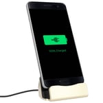 Station d'accueil Smartphone Charge & Synchro connecteur Micro-USB - Or