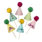 Home Collection Kakepynt Partyhatter til cupcakes  6stk