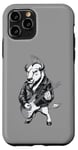 Coque pour iPhone 11 Pro Heavy Metal Bison Hard Rock Buffalo Electric Guitar