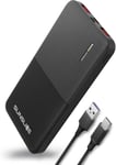 Gravity 10 - Batterie Externe Pour Smartphone 10000 Mah, 1 Port Usb-C (Entrée & Sortie), 2 Ports Usb-A (Sortie), 18w Ultra Fast Power Pour Tous Les Smartphones..[G536]