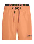 Calvin Klein KM0KM00450 Intense Power Mens Drawstring Trunks - Orange - Size Large