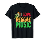 I Love Reggae Music | Jamaican Rasta Stoner Roots and Spliff T-Shirt