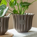 Kew Fluted Tulip Plant Pot Mocha