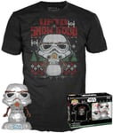 Star Wars Holiday Stormtrooper - POP! & tee (metallic) vinyl figurine no. 557 Funko Pop! multicolor