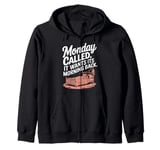 Monday Called It Wants Its Morning Back Zip Hoodie