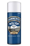 Hammerite SMOOTH WHITE Direct to Rust Metal Spray Paint Aerosol 400ml