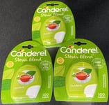 3X Canderel Stevia SWEETENERS 100 TABLET 0 CALORIE PANTRY keto friendly low carb