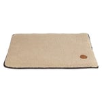 JACK AND VANILLA - Coussin de Cage pour Chien Brooklyn - Tapis de Couchage Panier et Lit Durable, Tout Confort pour Petits à Grands Chiens - Couleur Beige, XL, 104 x 68 cm