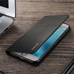 Magnetic Carbon Leather Flip Wallet Case Cover For Iphone 12 Pro 11 Se 7 8 5s 6s