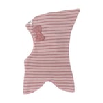 Racing Kids Stripete Ull Balaclava Med Sløyfe Dusty Rose