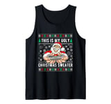 Santa playing video games This is my ugly Christmas Gaming Tank Top