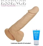 Loving Joy Real Feel 8 Inch Wonder Suction Cup Dong/Dildo Sex Toy LUBE INCLUDED