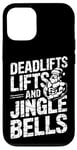 iPhone 12/12 Pro Funny Deadlifts and Jingle Bells Santa Claus Gym Fitness Pun Case