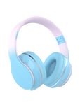 Bluetooth Kids Headphones,Wireless Kids Headphones Over Ear with Microphones,Stereo Sound ,10H Playtime,Foldable&Adjustable Children Headphones,Bluetooth 5.1 Headset for Adults School Travel (Blue)