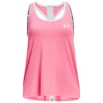 Under Armour Junior Girls Knockout Tank Top Vest UA Gym Training Kids Sleeveless