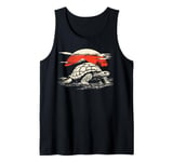 Mt. Fuji Sunset Wildlife Silhouette Reptile Tortoise Tank Top