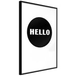 Plakat - Good Morning Message - 40 x 60 cm - Sort ramme