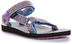 Teva Original Universal Back Strap Vegan Sandal Blue Multi Womens UK 3 - 8