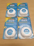 Oral B Essential Floss Dental Original Unwaxed  X4 - JUST £7.49 FREE POST