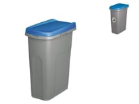 Poubelle Ecosystem 25 L Couverture Bleu Stefanplast