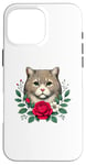 iPhone 16 Pro Max Roses Flowers Napoleon Cat Minuet Cat Case