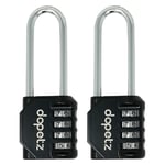 4 Digit Combination Padlock HeavyDuty Outdoor Lock Gym Travel Luggage Locker 2PC