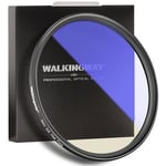 Walking Way 58 MM Retro Soft Focus Lens Filter Vintage Dreamy Cinematic Effect Warm Gold/Yellow Mist Diffusion Filter for Camera Film Portrait