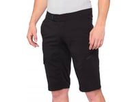 100% 100% Ridecamp Shorts För Män Svart Storlek 36 (Eur 50)