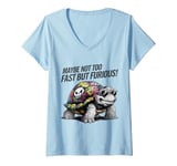 Womens Maybe Not Too Fast But Furious! V-Neck T-Shirt