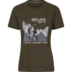 Seeland Sadie T-paita Naisten Pine green, XXL