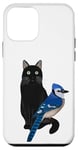 iPhone 12 mini Blue Jay with Cat Bird Birdwatching Biologist Ornithologist Case