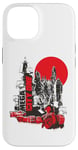 Coque pour iPhone 14 Judge Dredd Mega City One Noir et Rouge 2000 AD