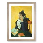 Big Box Art Madame Joseph-Michel Ginoux by Vincent Van Gogh Framed Wall Art Picture Print Ready to Hang, Oak A2 (62 x 45 cm)