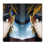 Cokitec Housse Cuir Portefeuille pour Samsung Galaxy A21S Manga Naruto Blanc